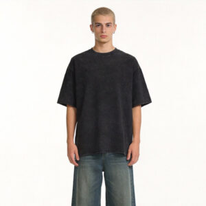 240gsm vintage washed cotton t shirt unisex