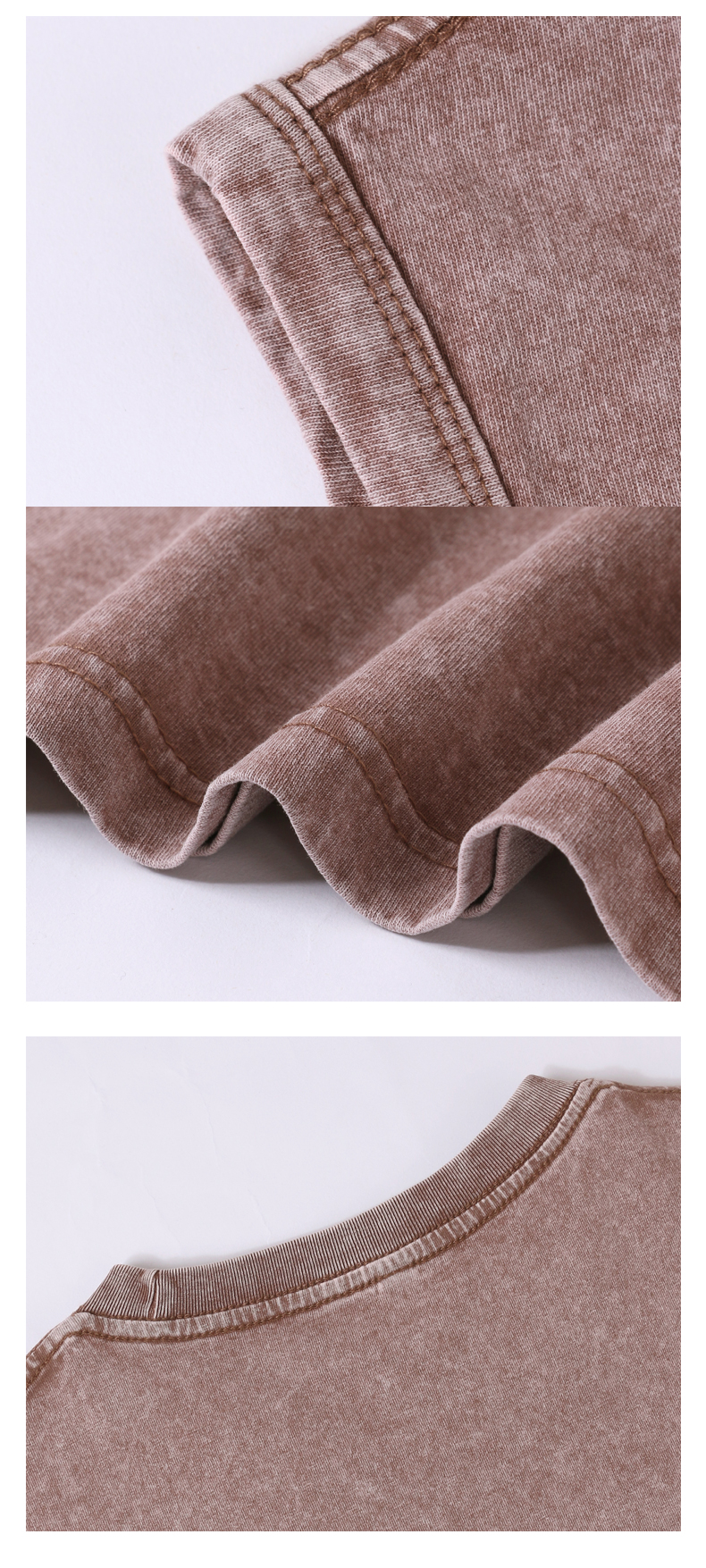 240g washable collarless shirt