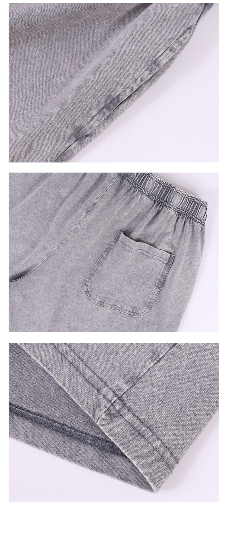 240GSM Washed Cotton Casual Shorts 240 grams of washed cotton shorts